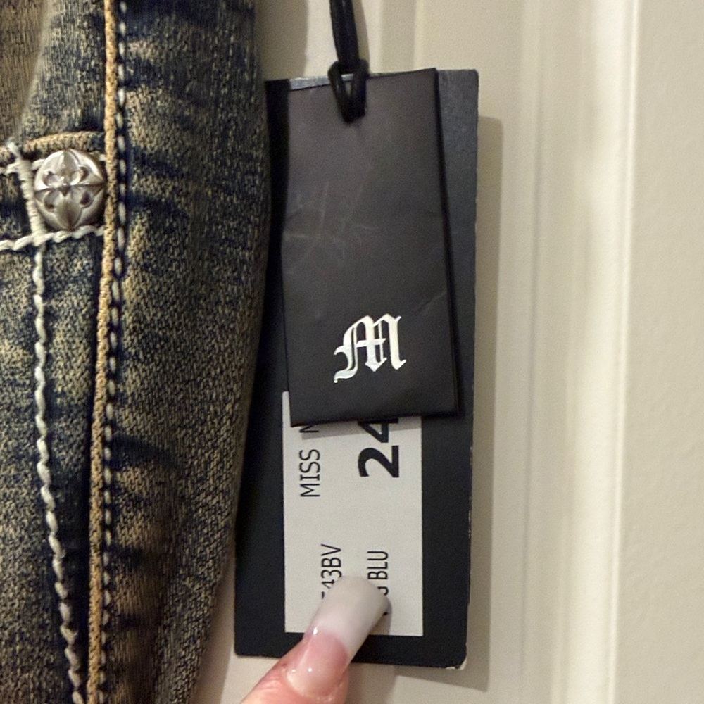 Miss Me Light Rust Jeans size 24x32 NWT - Picture 4 of 14